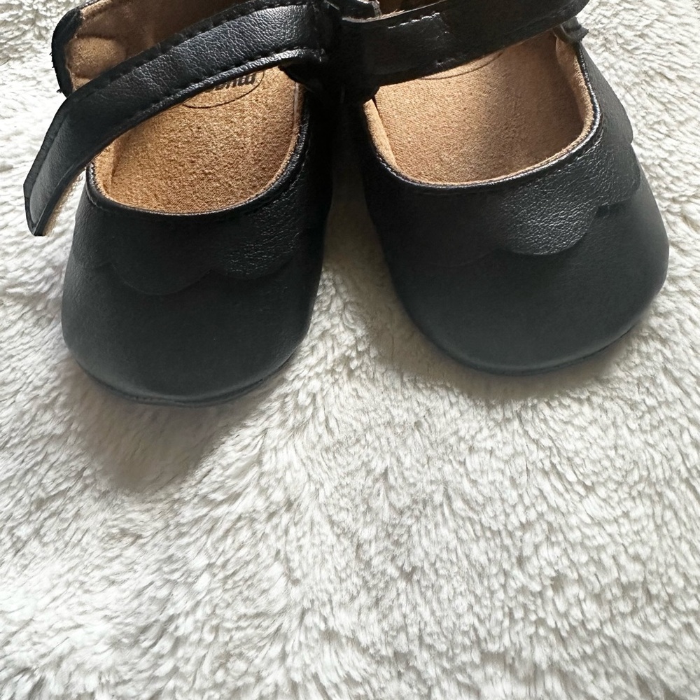 Charming Black Baby Walker Shoes